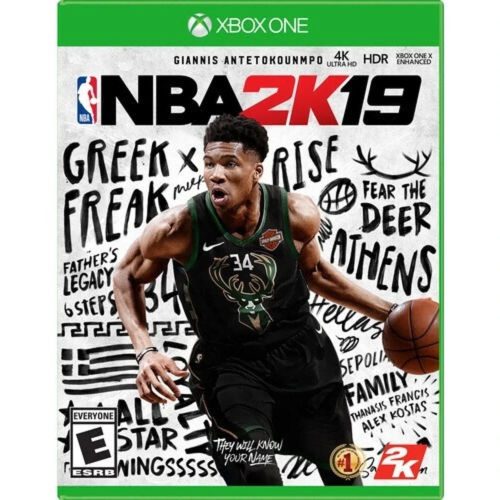 NBA 2K19 - Microsoft Xbox One (2018) Giannis Antetokounmpo Cover - CIB Tested